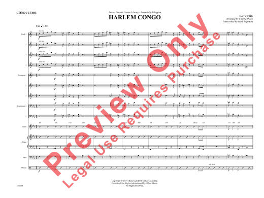 Harlem Congo  - White/Dixon - Jazz Ensemble - Gr. 5