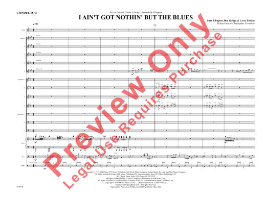 I Ain\'t Got Nothin\' But the Blues - Ellington/Fontine/George - Jazz Ensemble - Gr. 3.5