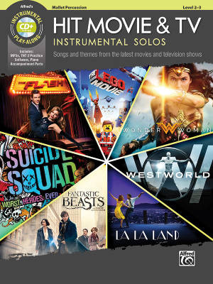 Alfred Publishing - Hit Movie & TV Instrumental Solos - Galliford - Percussion  maillet - Livre/CD