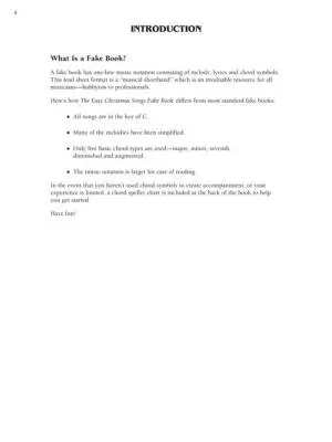 The Easy Christmas Songs Fake Book (100 Songs in the Key of C) - Book