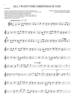 101 Christmas Songs - Clarinet - Book