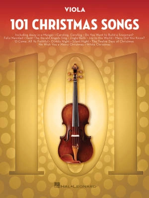 Hal Leonard - 101 Christmas Songs - Viola - Book