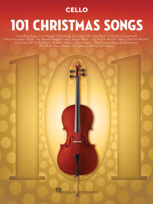 101 Christmas Songs - Cello - Book