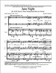 June Night - Teasdale/Chatman - SATB