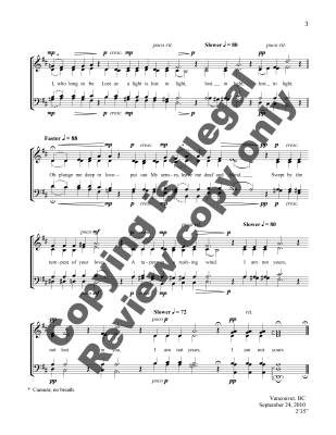 I Am Not Yours - Teasdale/Chatman - SATB