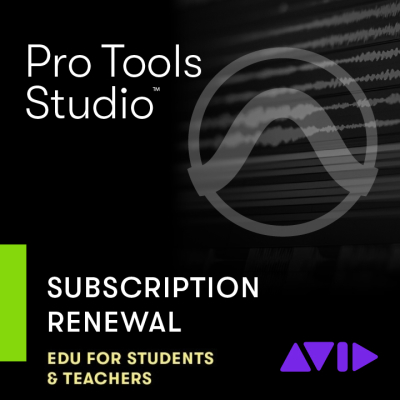 Pro Tools Studio 1-Year Subscription, Education Edition, RENEWAL - Download