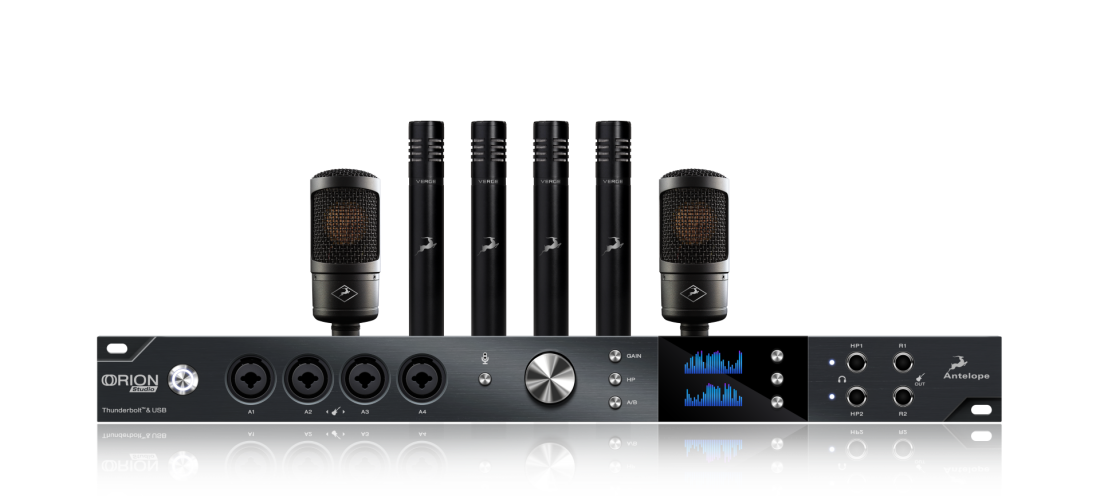 Orion Studio 2017 Interface Bundle with 2 Edge Solo + 4 Verge Microphones