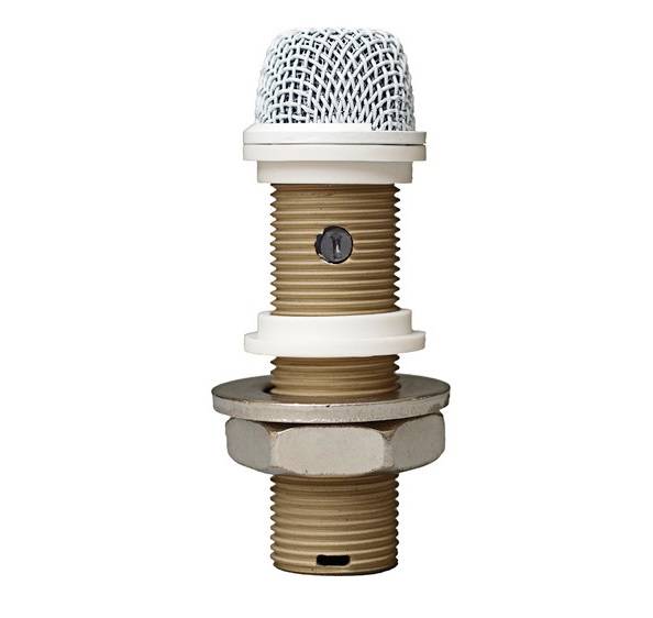 2220VPW-DSP Variable Polar Pattern Installation Boundary Button Microphone, DSP Controlled - White