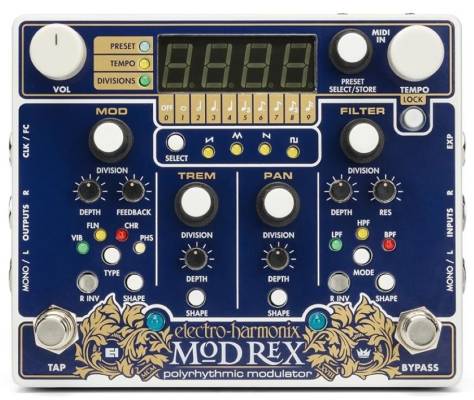 Electro-Harmonix - Mod Rex Polyrhythmic Modulator Pedal