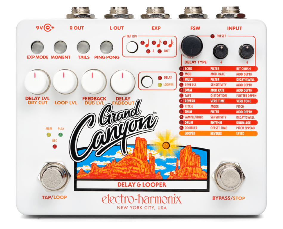 Electro-Harmonix - Grand Canyon Delay & Looper Pedal