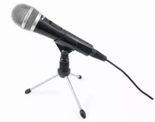 Cardioid Dynamic Handheld Microphone w/ Tripod Stand, 10 ft USB Cable
