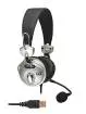 CAD Audio - U2 Stereo Headphones w\/ Cardioid Condenser Microphone, 6 ft USB Cable