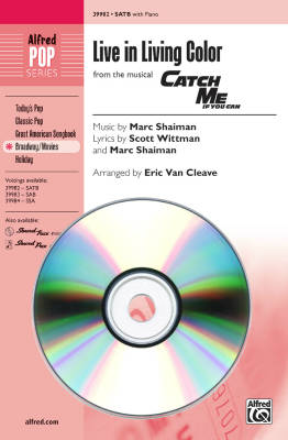 Alfred Publishing - Live in Living Color (From the Musical Catch Me If You Can) - Wittman/Shaiman/Van Cleave - SoundTrax CD
