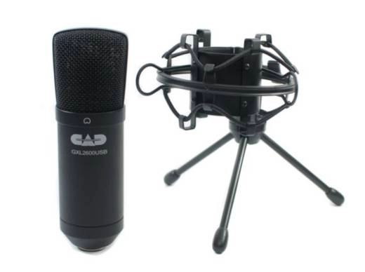 GXL2600USB Large Diaphragm Cardioid Condenser Microphone w/ Tripod Stand, 10ft USB Cable