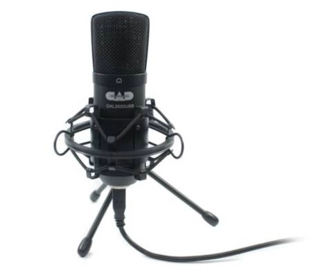 GXL2600USB Large Diaphragm Cardioid Condenser Microphone w/ Tripod Stand, 10ft USB Cable