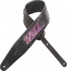 Leather Strap with Design Inlayed with Snake Façade Leather - XL Purple