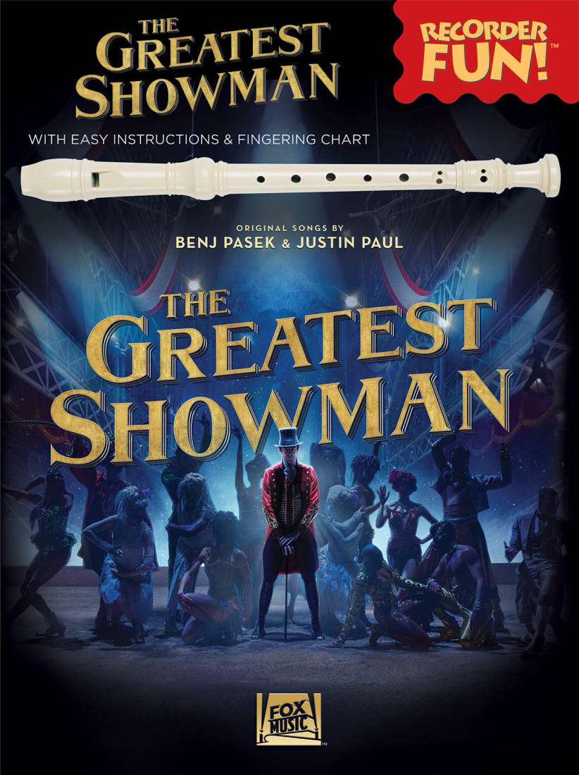 The Greatest Showman -- Recorder Fun! - Pasek/Paul - Recorder - Book