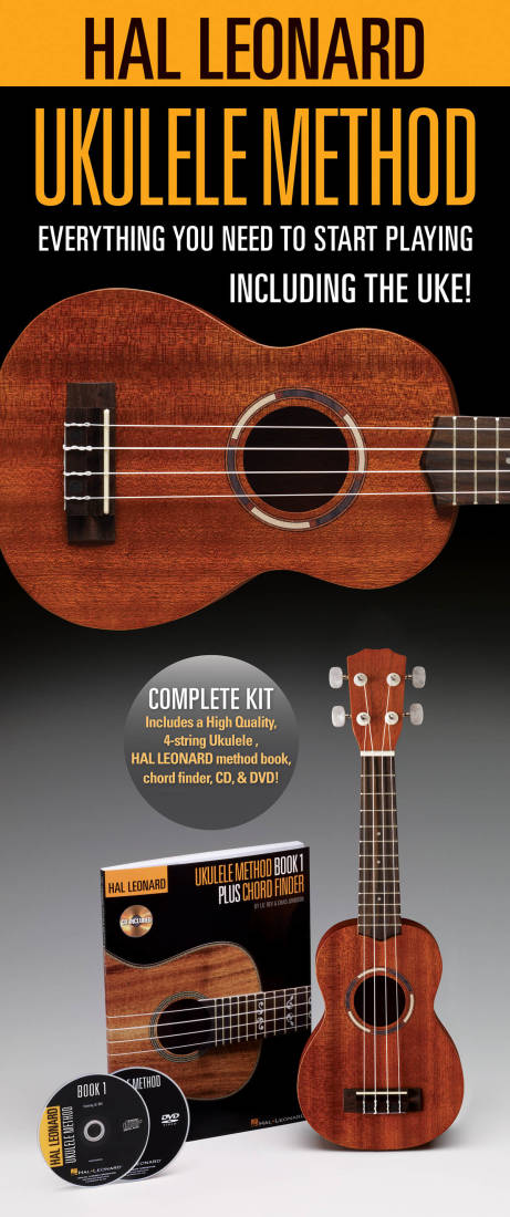 Hal Leonard Ukulele Starter Pack - Lil\' Rev - Instrument/Book/DVD/Audio Online