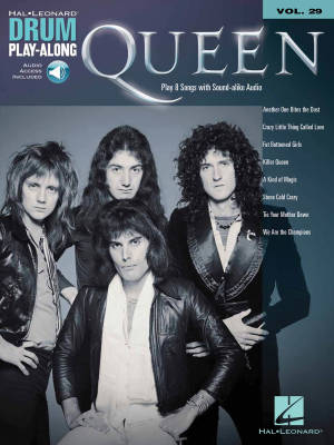 Hal Leonard - Queen: Drum Play-Along Volume 29 - Drum Set - Book/Audio Online