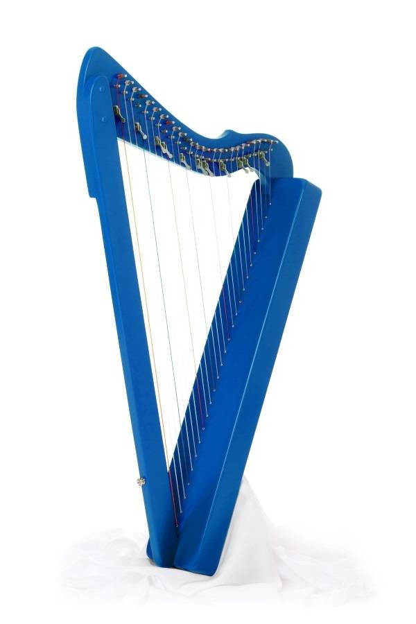 Flatsicle 26-string Harp - Blue Stain
