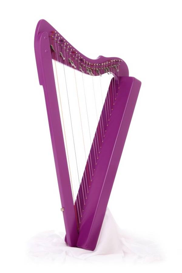 Flatsicle 26-string Harp - Purple Stain