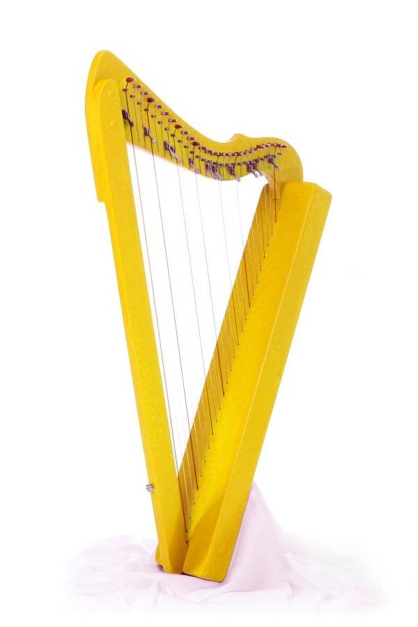 Flatsicle 26-string Harp - Yellow Stain