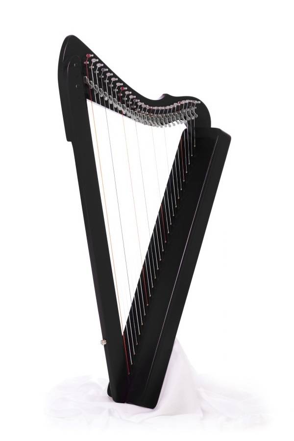 Fullsicle 26-string Harp with Full Levers - Black Stain