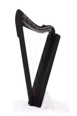 Harpsicle - Fullsicle 26-string Harp with Full Levers - Black Stain