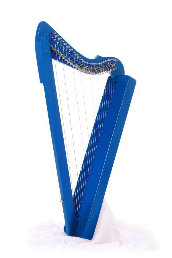 Fullsicle 26-string Harp with Full Levers - Blue Stain