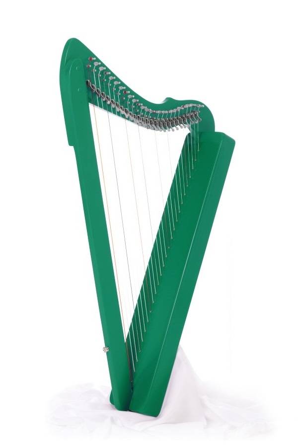Fullsicle 26-string Harp with Full Levers - Green Stain