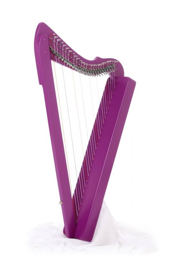 Fullsicle 26-string Harp with Full Levers - Purple Stain