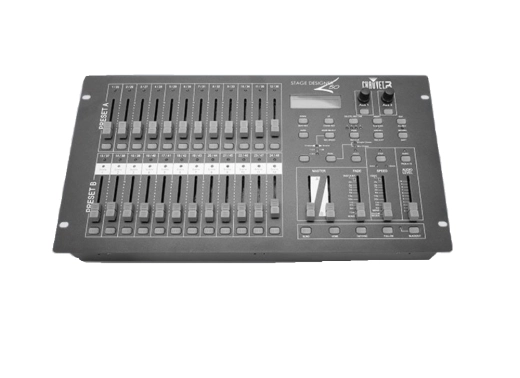 Stage Designer 50 48-Channel DMX 3 & 5-Pin 12-Scene Dimming Console