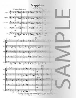 Sapphire - Holcombe - Brass Quintet