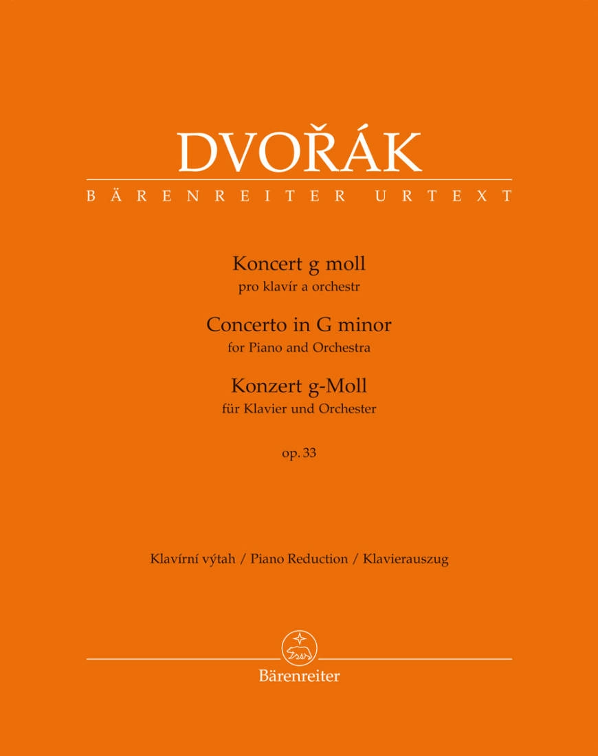 Concerto for Piano and Orchestra G minor op. 33 B 63 - Dvorak/Steijn - Piano/Piano Reduction (2 Pianos, 4 Hands)