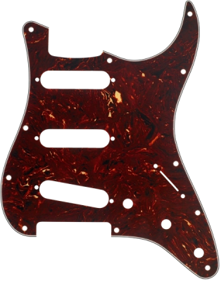 Fender - 11-Hole Modern-Style Stratocaster S/S/S Pickguard, 4-Ply - Tortoise Shell