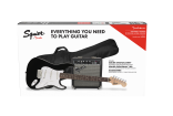 Squier - Strat Pack w/Frontman 10G Amp, Gigbag & Accessories - Black