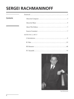 Suite No. 2, Op. 17 - Rachmaninoff/Hinson/Nelson - Piano Duet (2 Pianos, 4 Hands)
