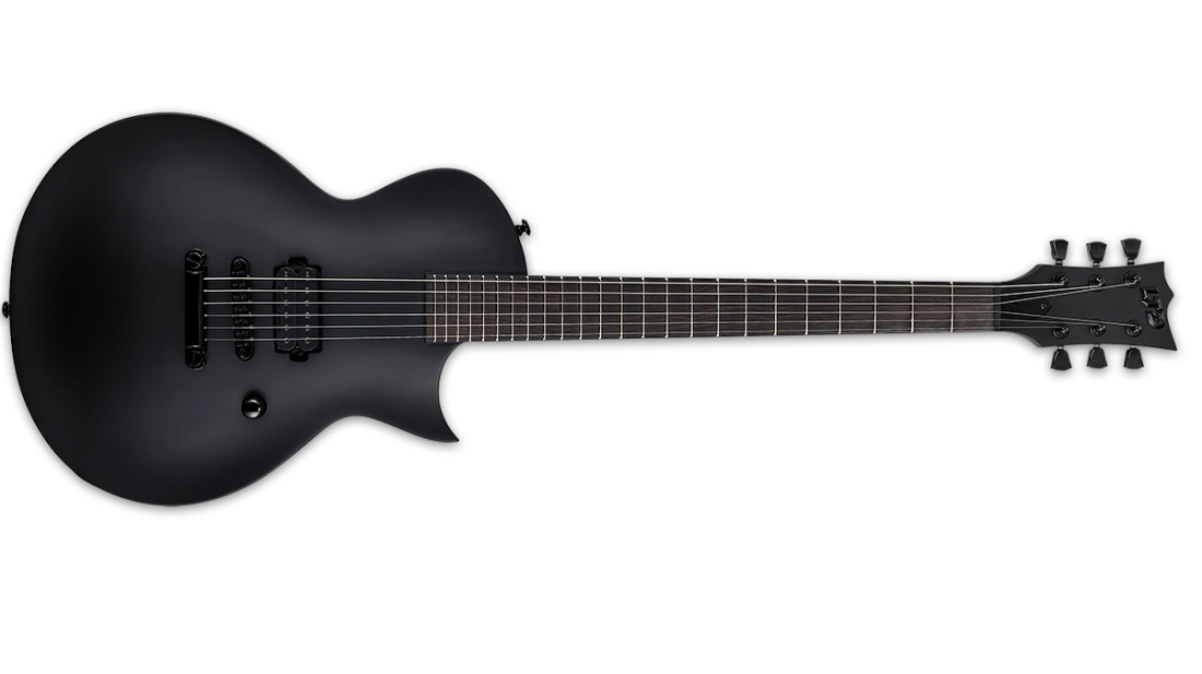 LTD EC-Black Metal Electric Guitar - Black Satin