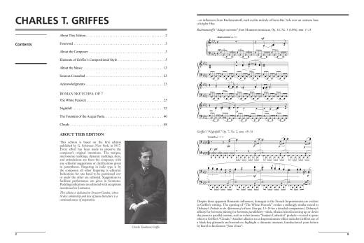 Roman Sketches, Op. 7 - Griffes/Mendoza - Piano - Book