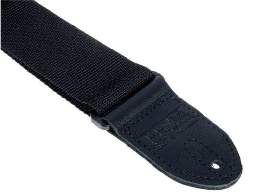 2\'\' Signature Logo Poly Guitar Strap - Black