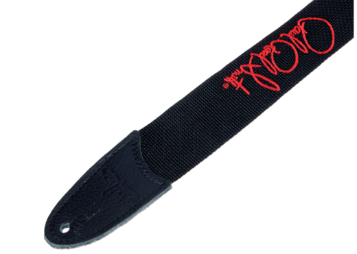 2\'\' Signature Logo Poly Guitar Strap - Red/Black