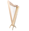 Harpsicle - Grand 33-string Harp w/ Pickup - Natural Maple Stain