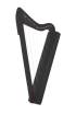 Harpsicle 26-String Harp - Black Stain