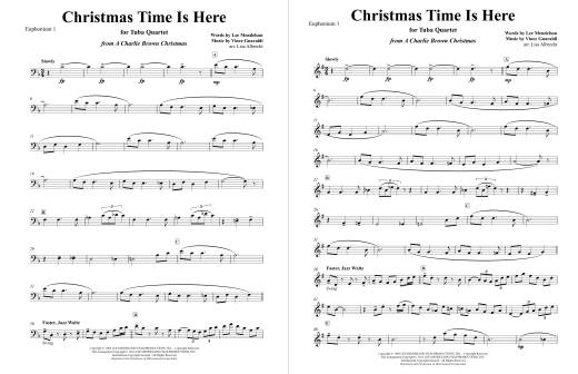 Christmas Time Is Here (from A Charlie Brown Christmas) - Guaraldi/Albrecht - Tuba Quartet