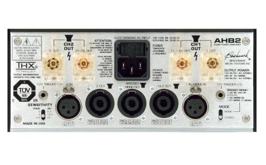 AHB2 Stereo Power Amplifier, Non-Rackmount Version - Silver