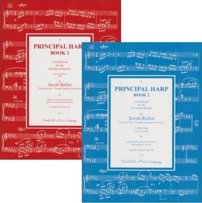 Vanderbilt Music - Principal Harp Books 1 and 2 - Bullen - Pedal Harp - Books/CDs