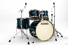 Silverstar Custom (Lacquer Finish) 5-Piece Drum Kit - Transparent Blue