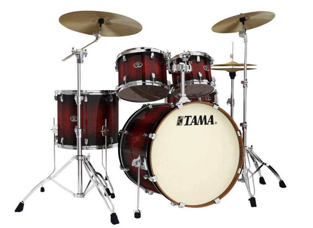 Silverstar Custom (Lacquer Finish) 6-Piece Drum Kit - Transparent Red