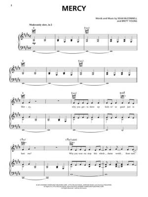 Mercy - McConnell/Young - Piano/Vocal/Guitar - Sheet Music