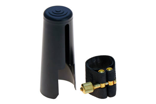 Dark Ligature with Cap for Metal Link NY Tenor Saxophone